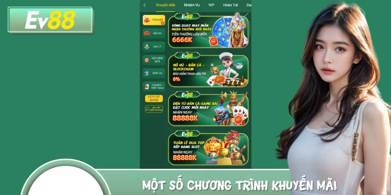Những chương trình ưu đãi lớn nhất trong năm tại EV88