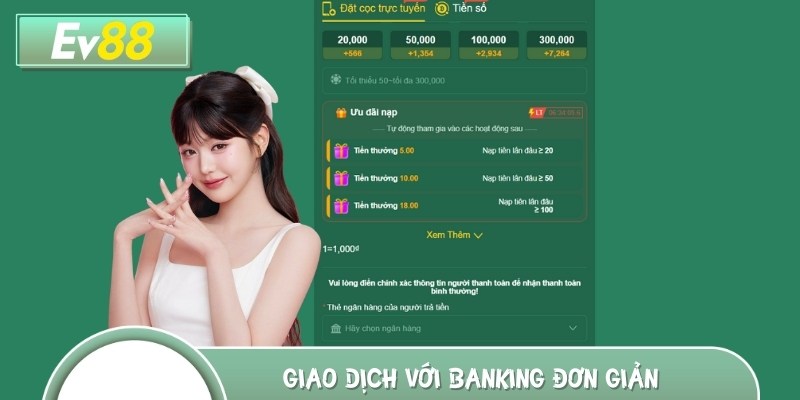 Giao dịch thông qua dịch vụ banking cơ bản
