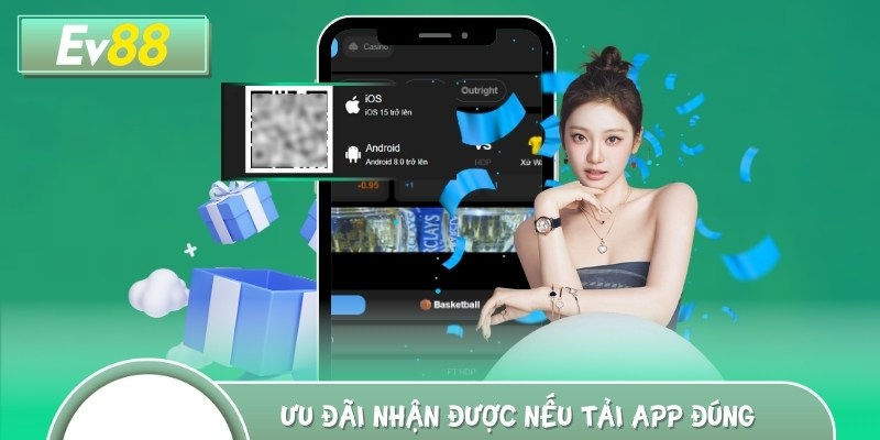 Khuyến mãi người chơi được nhận khi tải app thành công